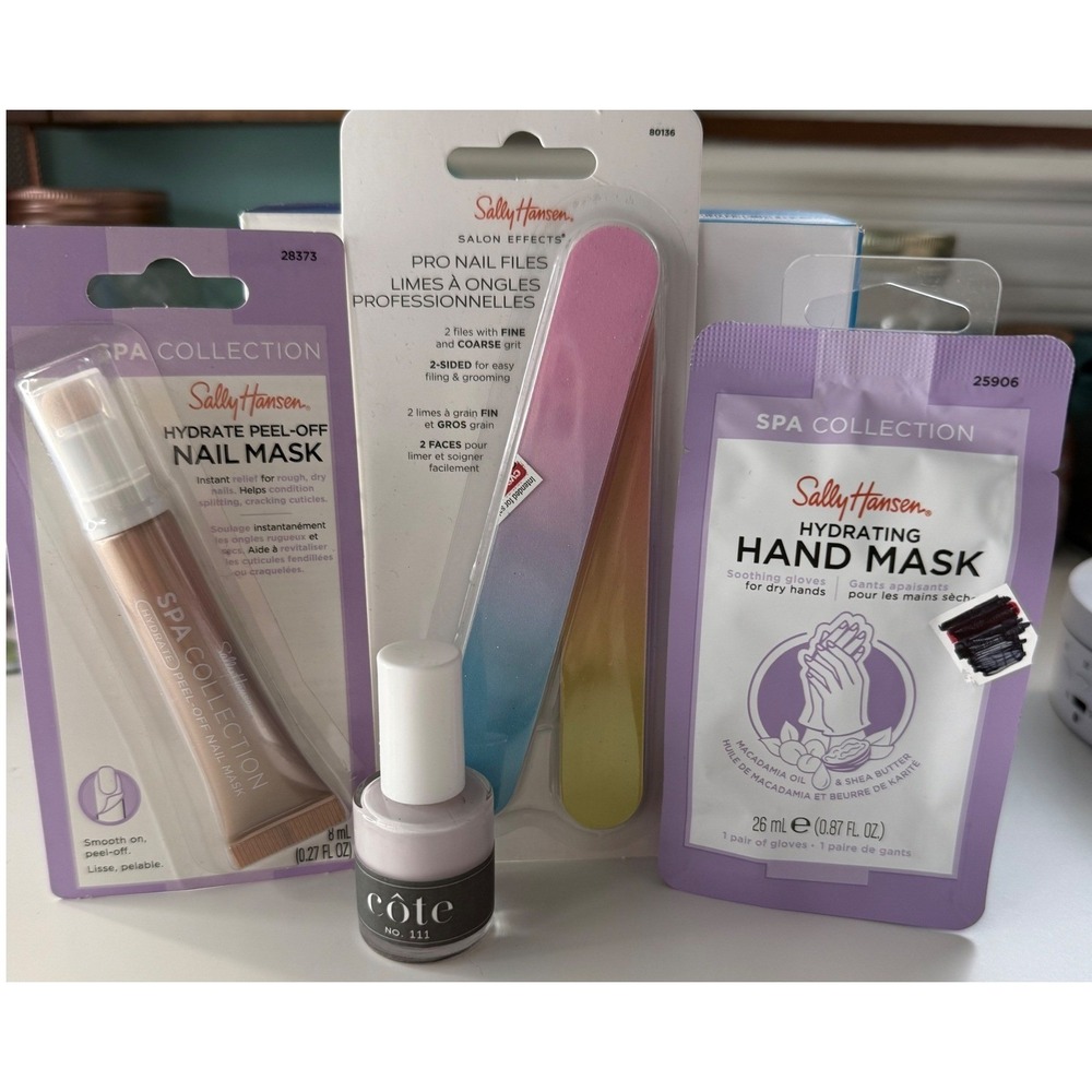 Sally Hansen Spa Collection Nail Care Set and Cote No 111 Nail‎ Polish Bundle